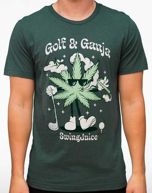 Golf & Ganja Greens Unisex T-Shirt SwingJuice