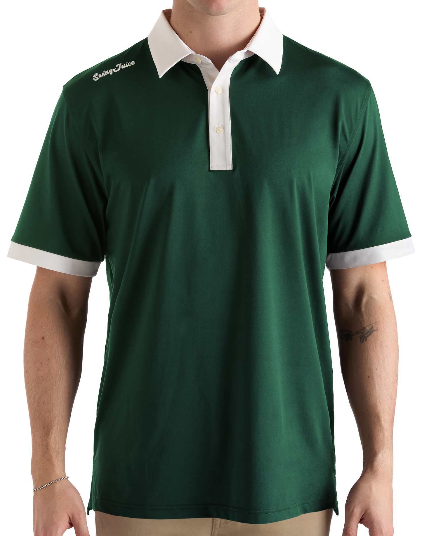 Golf Mason Solid Men's Polo-Forest
