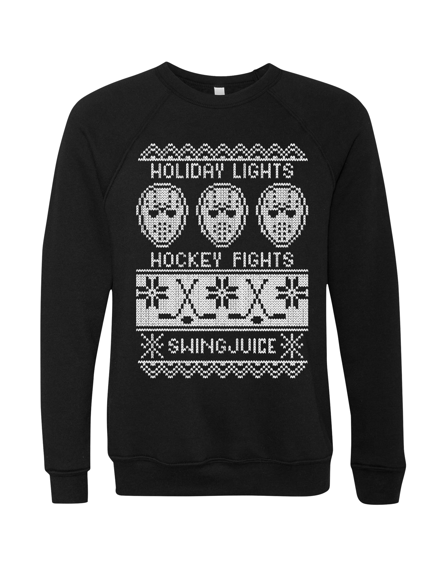 Hockey Fights Holiday Lights Unisex Sweatshirt - Final Sale SwingJuice