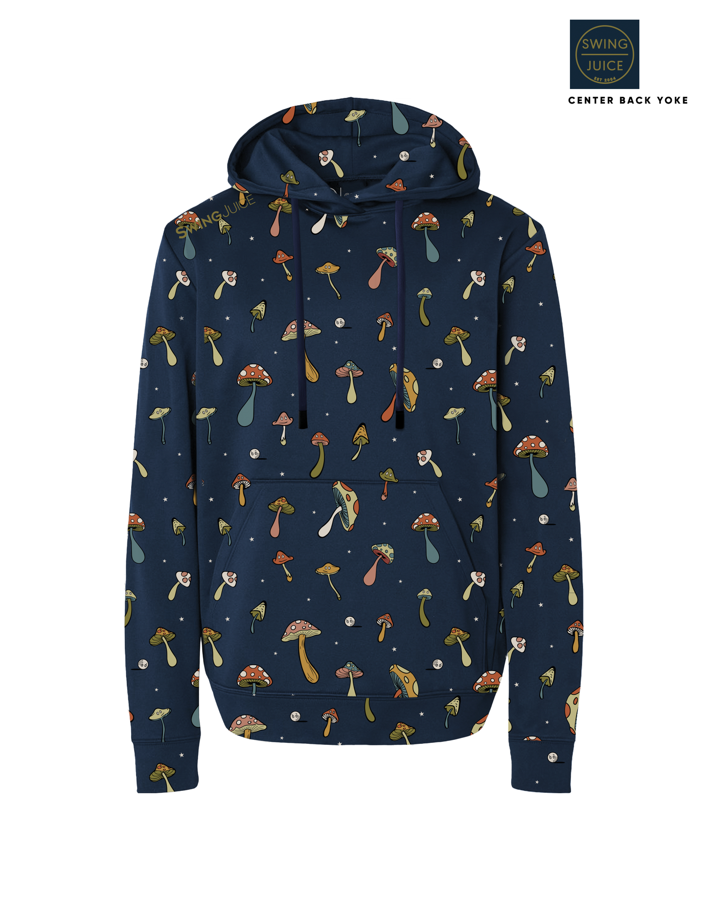 Golf Magic Mushrooms Men's Performance Hoodie SwingJuice