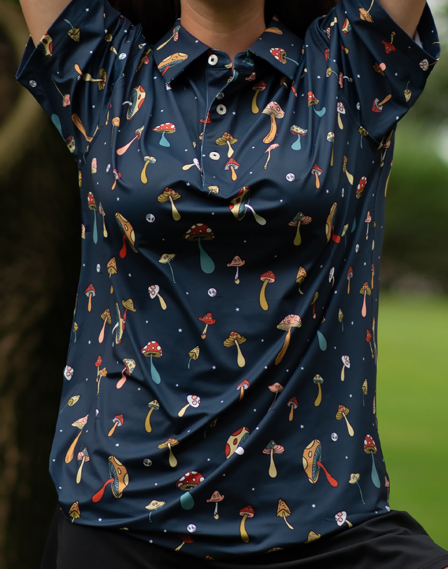 Golf Magic Mushrooms Women's Polo SwingJuice