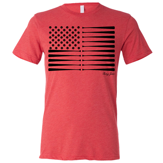 Baseball Flag Unisex T-Shirt SwingJuice
