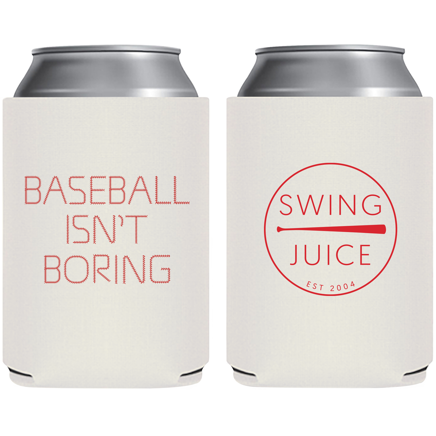 Official Baseball Isn't Boring Koozie-White