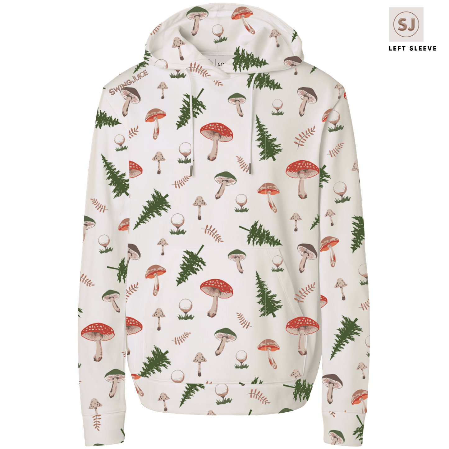 Golf Mushrooms Men's Performance Hoodie SwingJuice