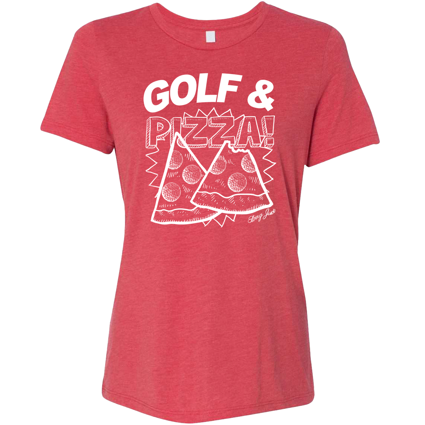 Golf & Pizza Women's T-Shirt SwingJuice