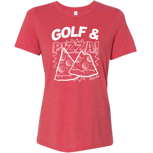 Golf & Pizza Women's T-Shirt SwingJuice