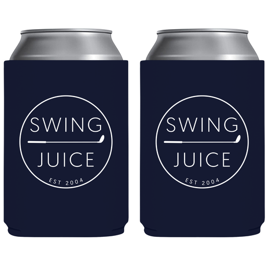 Golf Retro Koozie Navy O/S SwingJuice LLC