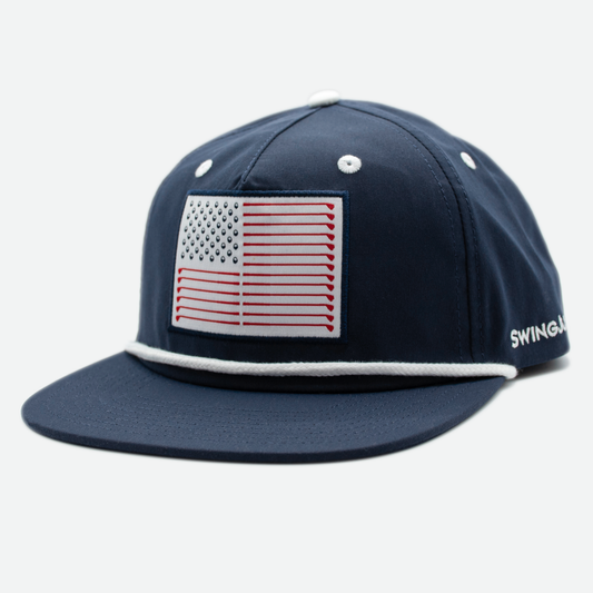 Golf Flag Unisex Active Rope Hat Navy-Navy