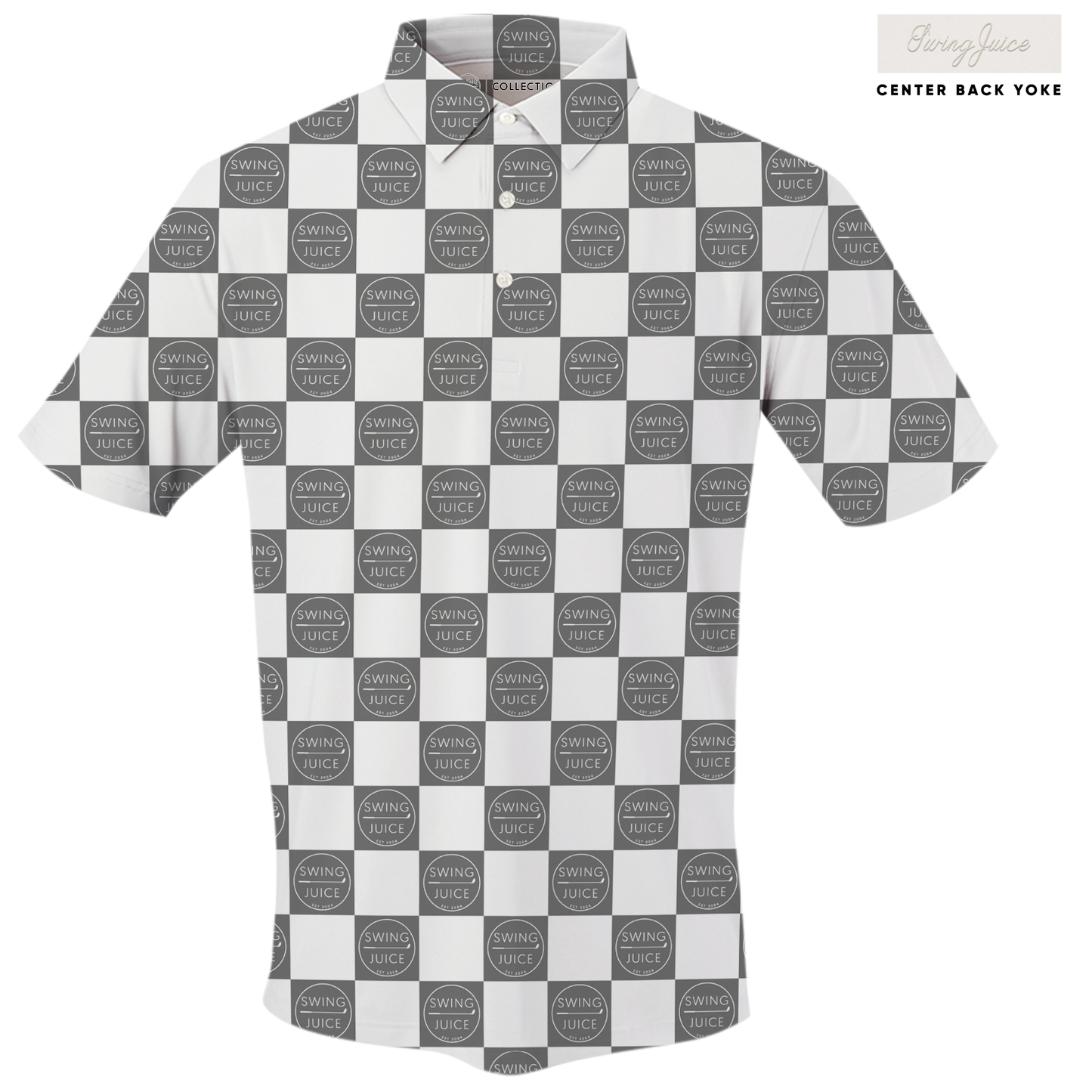 Golf SJ Checkerboard Men's Polo SwingJuice