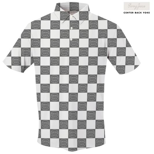 Golf SJ Checkerboard Men's Polo SwingJuice