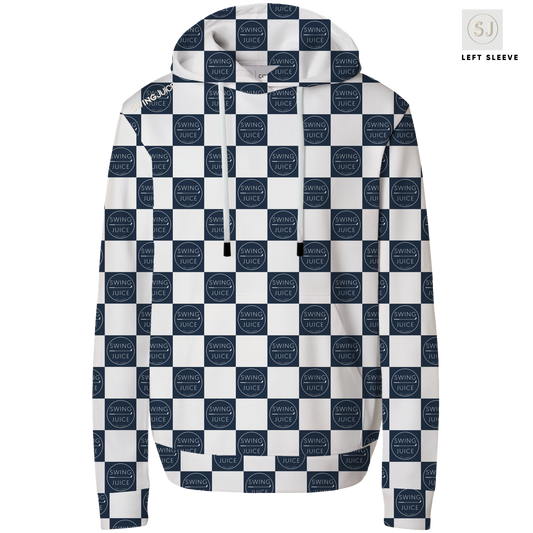 Golf SJ Checkerboard Men's Performance Hoodie SwingJuice