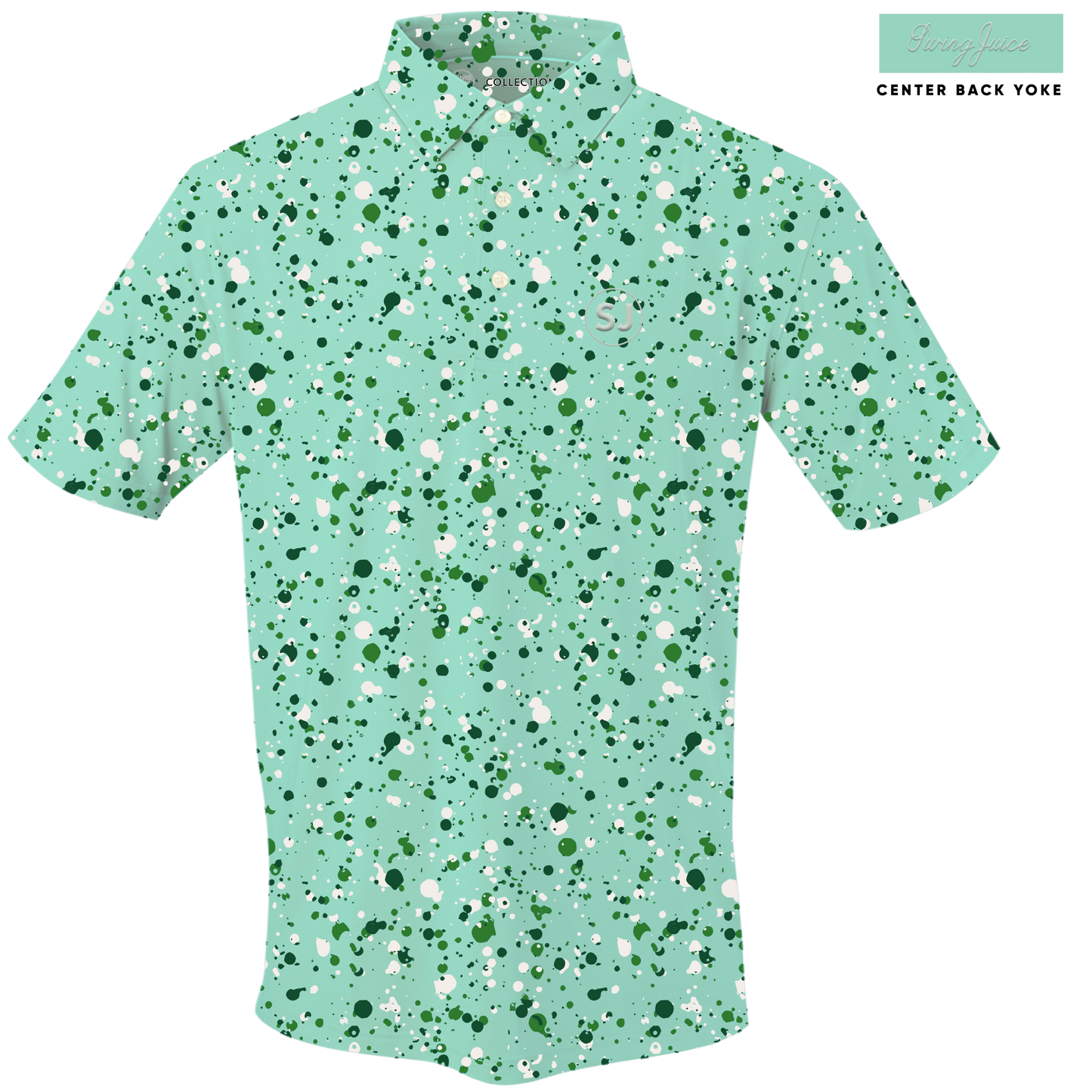 Golf Splatter Men's Polo SwingJuice