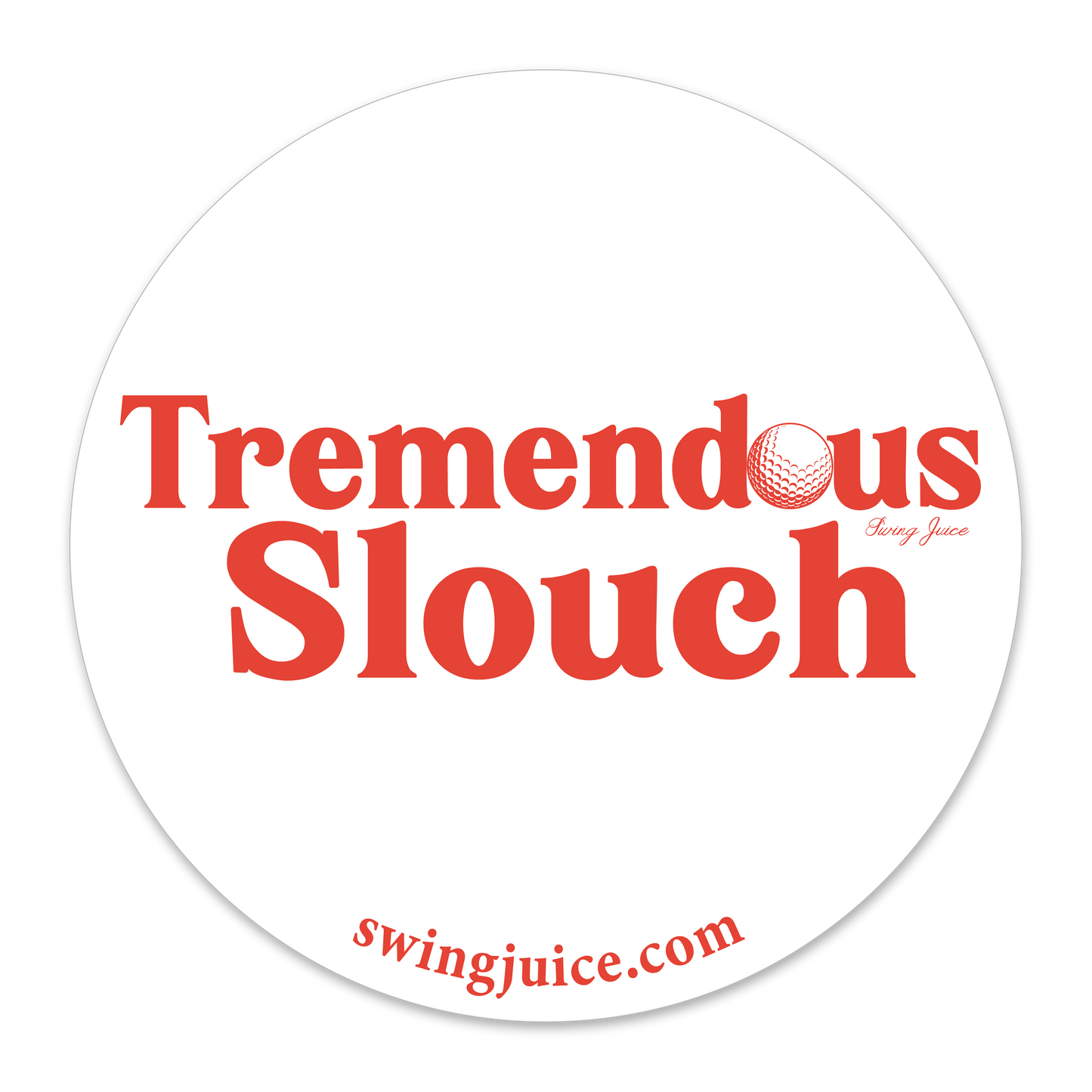 Golf Tremendous Slouch Sticker White O/S SwingJuice