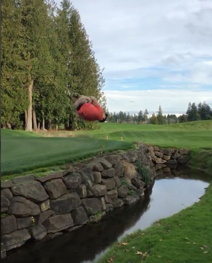 Perfect Flop Over Water
