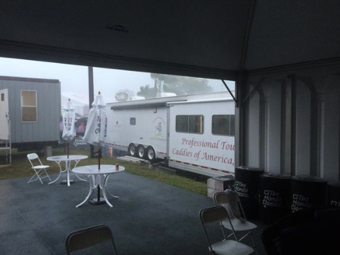 The Luxurious accommodations for caddies at the Honda Classic