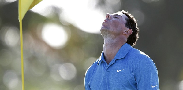 Rory is Human after all.  Hits bad shot, tosses club into lake.