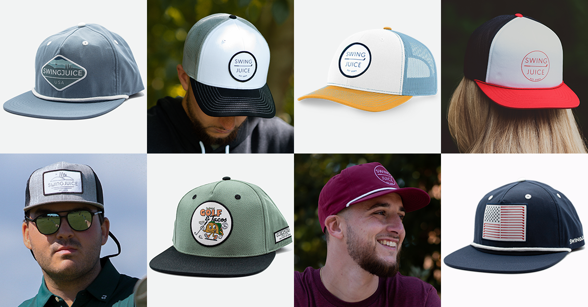 Golf Hats Golf Trucker Hats Golf Snapback Hats SwingJuice LLC