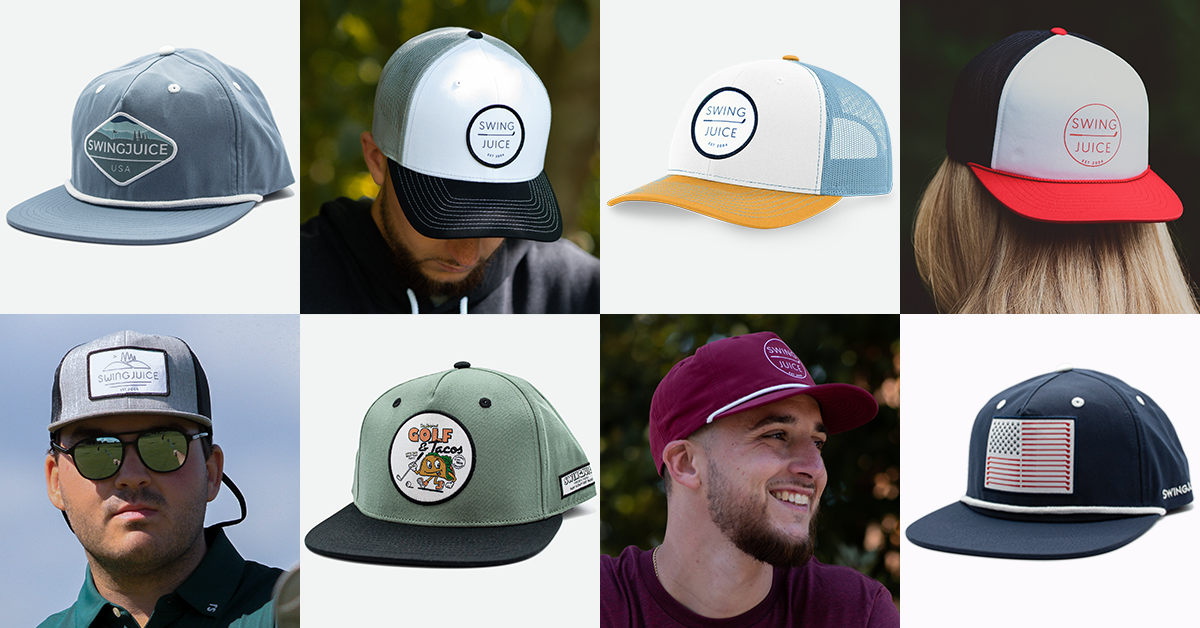 Golf Hats | Golf Trucker Hats | Golf Snapback Hats | SwingJuice