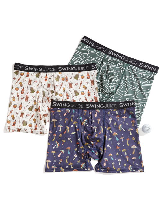 Golf 6" Boxer Brief 3-Pack-Mixed