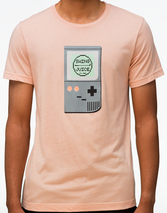 Golf 8-Bit Game Unisex T-Shirt-Peach