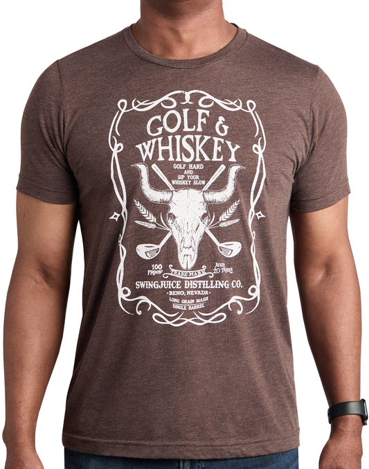 Golf & Whiskey Unisex T-Shirt SwingJuice