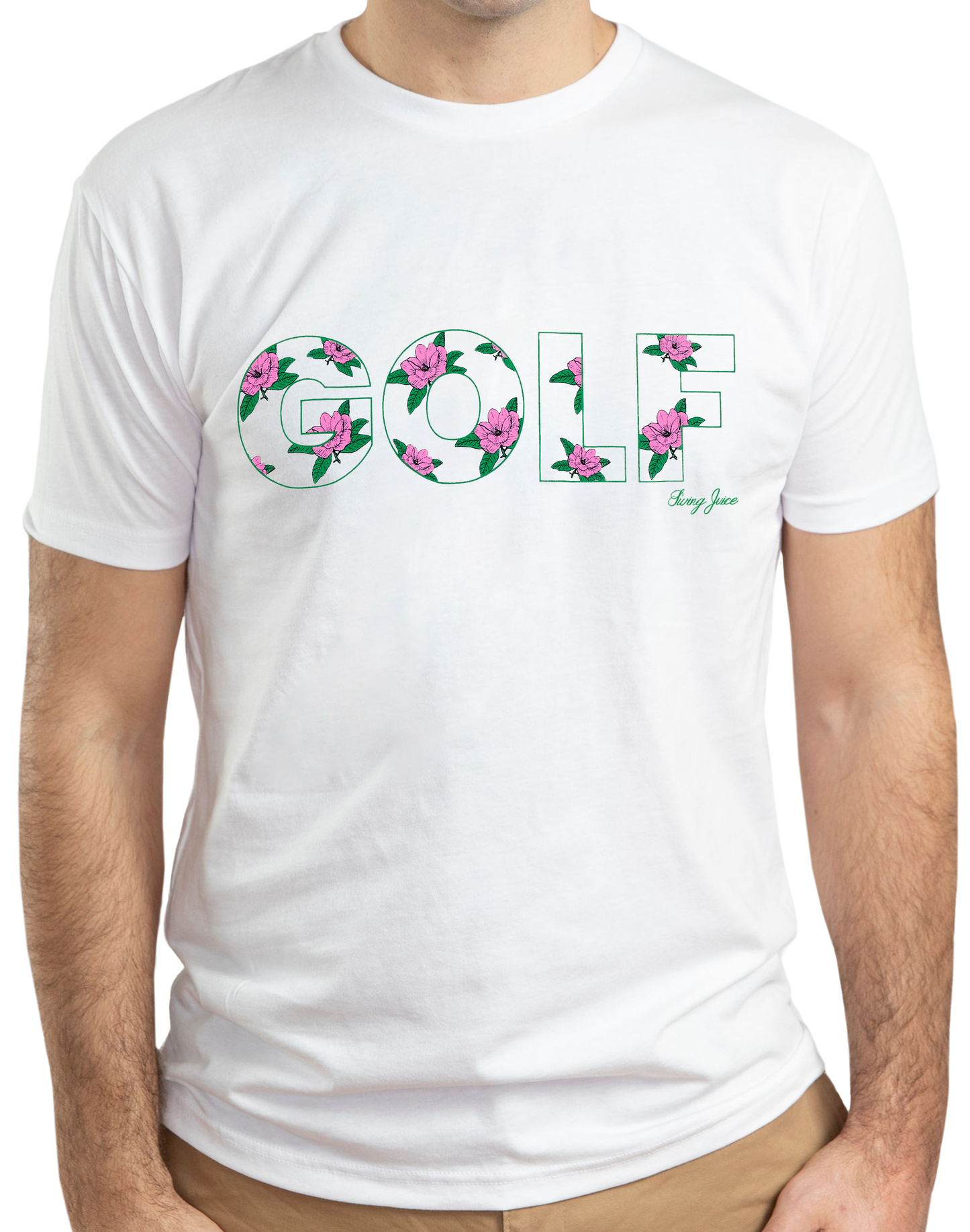 Golf Magnolia Unisex T-Shirt-White