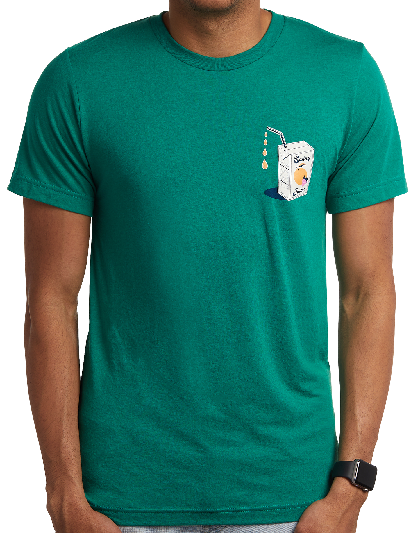 Golf Juice Box Chest Unisex T-Shirt-Green