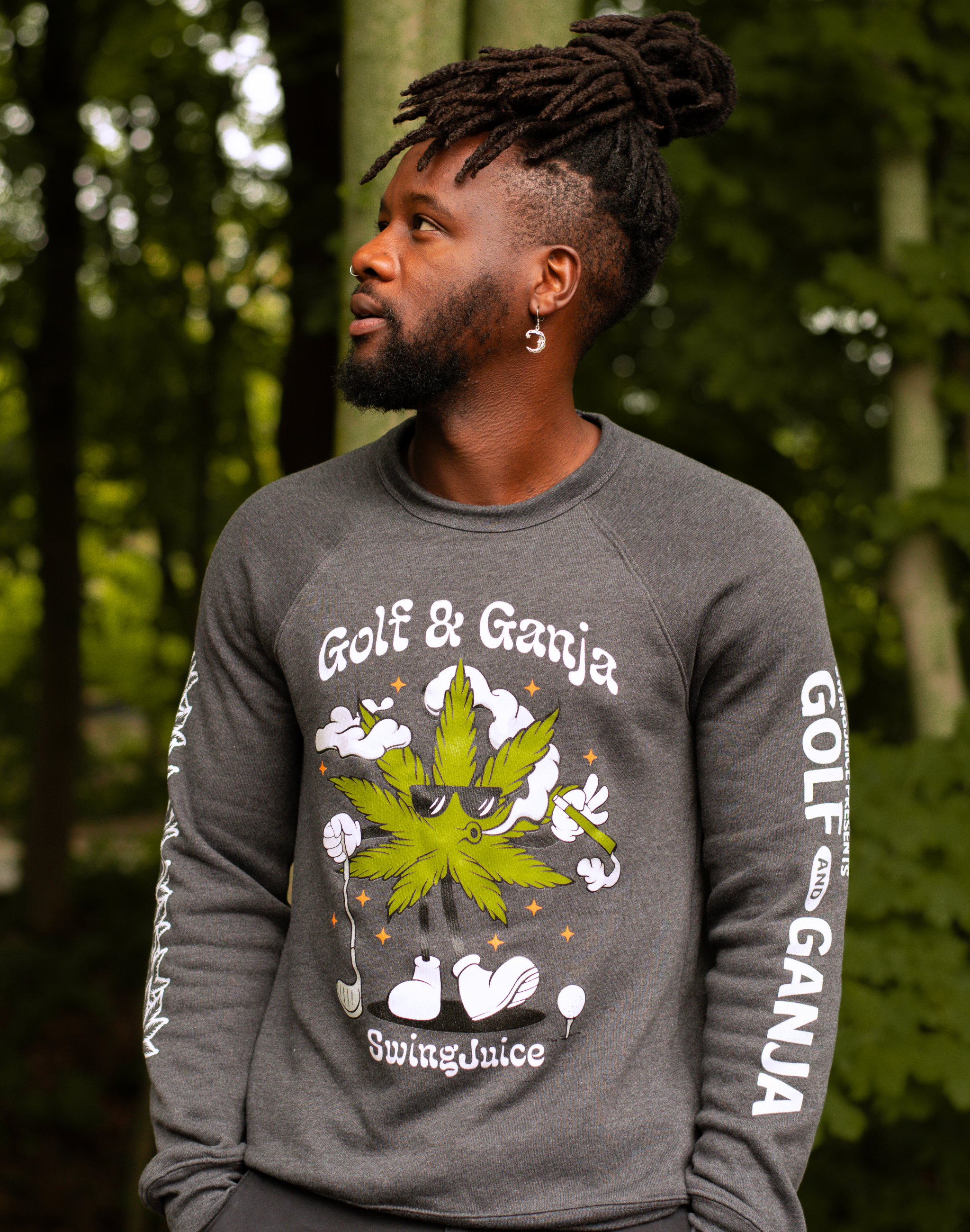 Golf Ganja Multi Unisex Sweatshirt SwingJuice