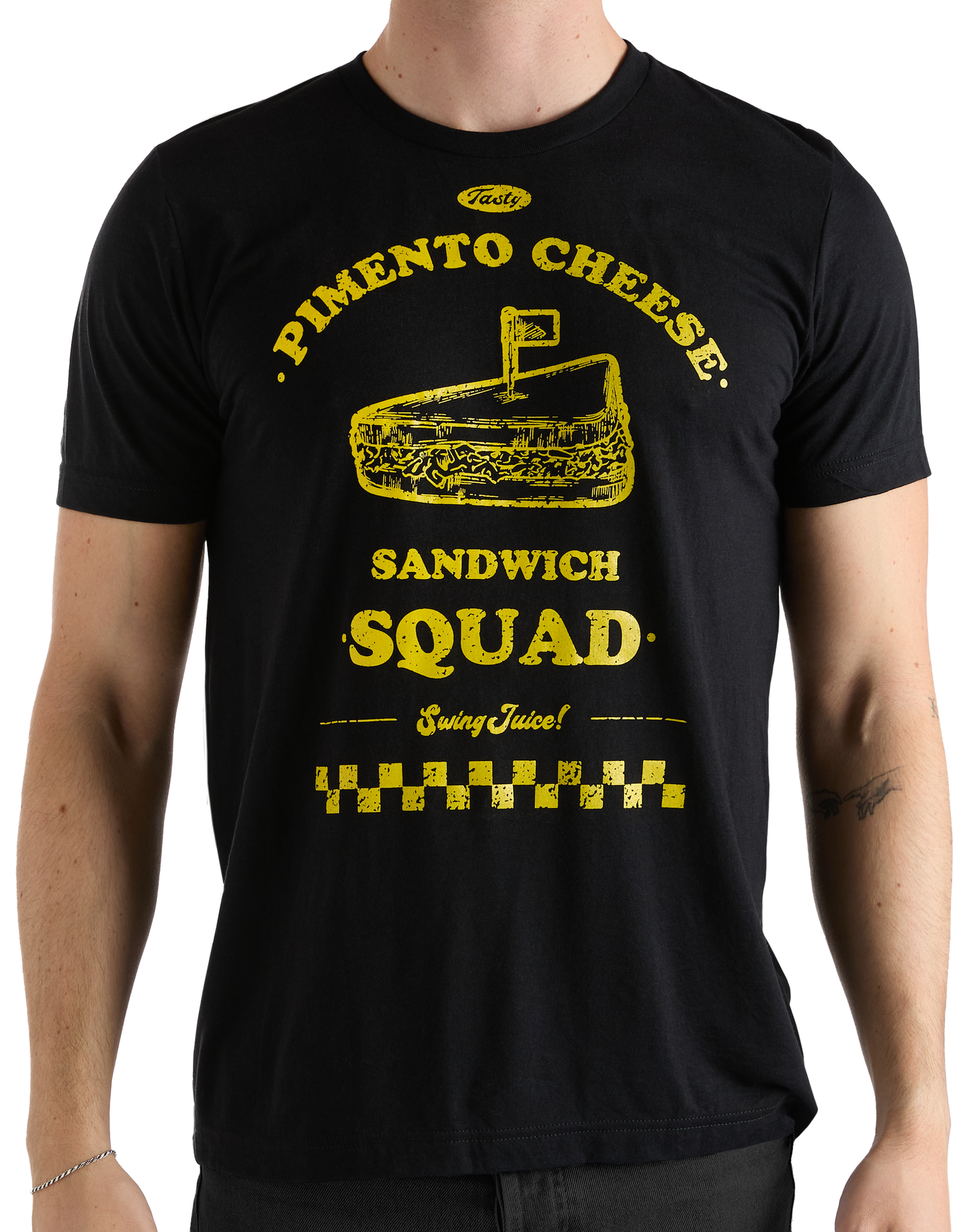 Golf Pimento Cheese Sandwich Squad Unisex T-Shirt-Black