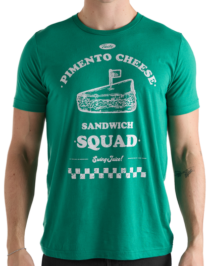 Golf Pimento Cheese Sandwich Squad Unisex T-Shirt-Kelly Green