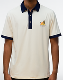 Golf Saguaro Men's Polo-Ivory/Navy