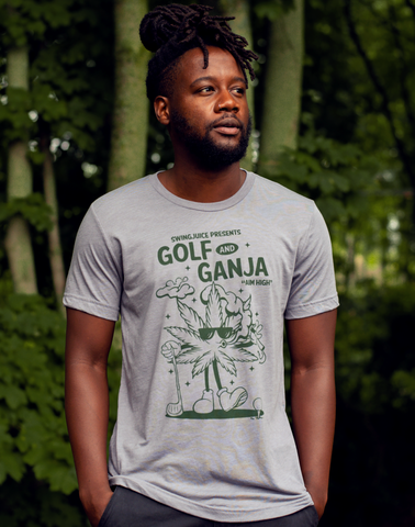 SwingJuice Short Sleeve Unisex T-Shirt Golf & Ganja-