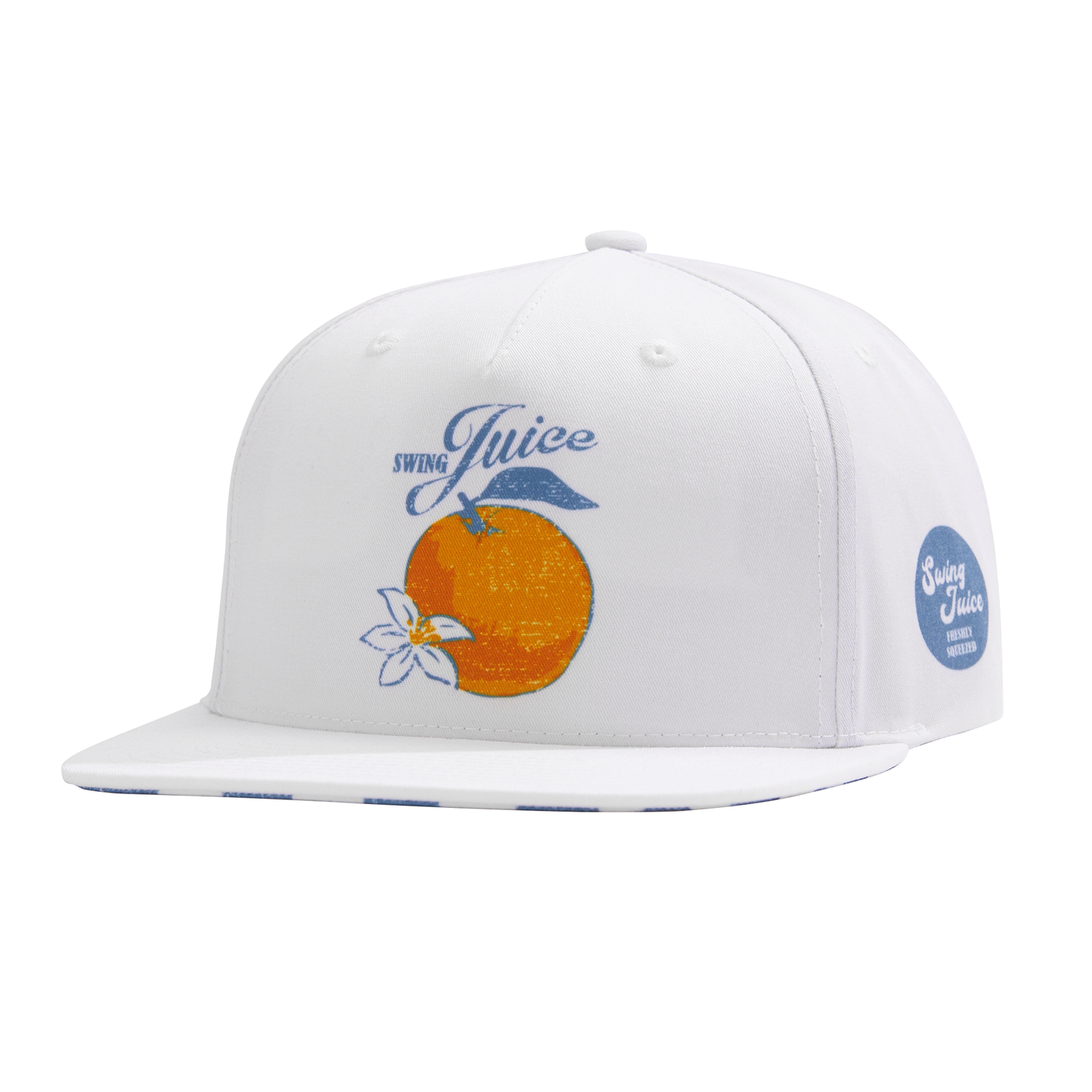 Golf Squeeze Some SwingJuice Snapback Hat-White