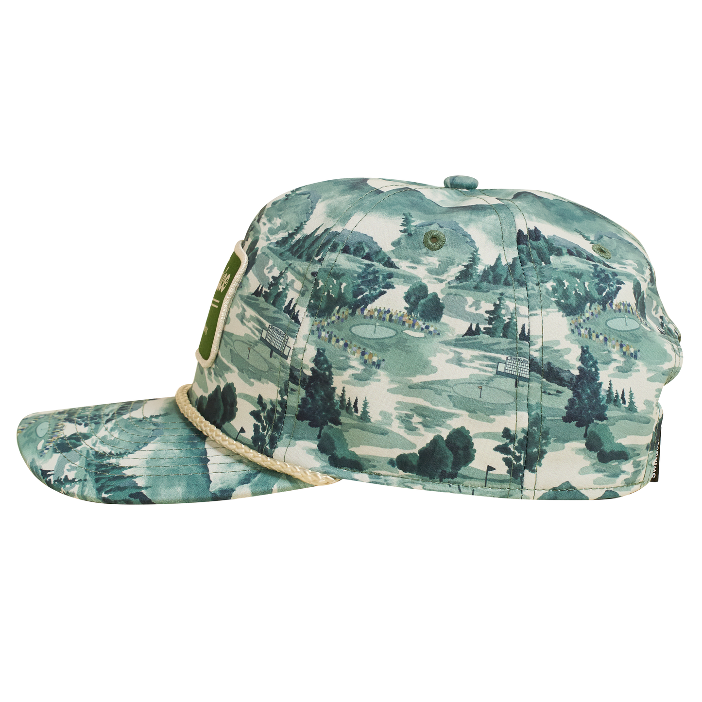 Golf Georgia Landscape Unisex Rope Hat-Green