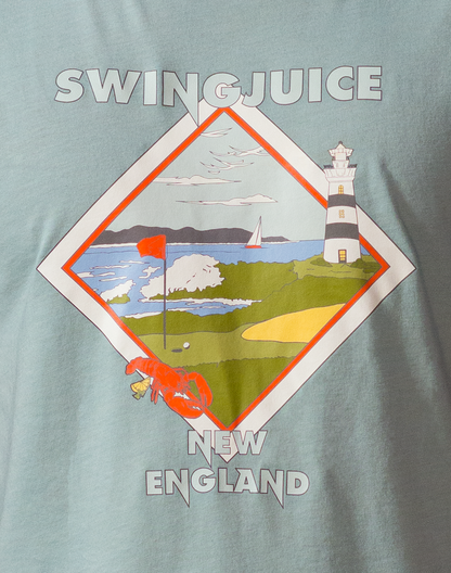 Golf New England Unisex T-Shirt-Dusty Blue