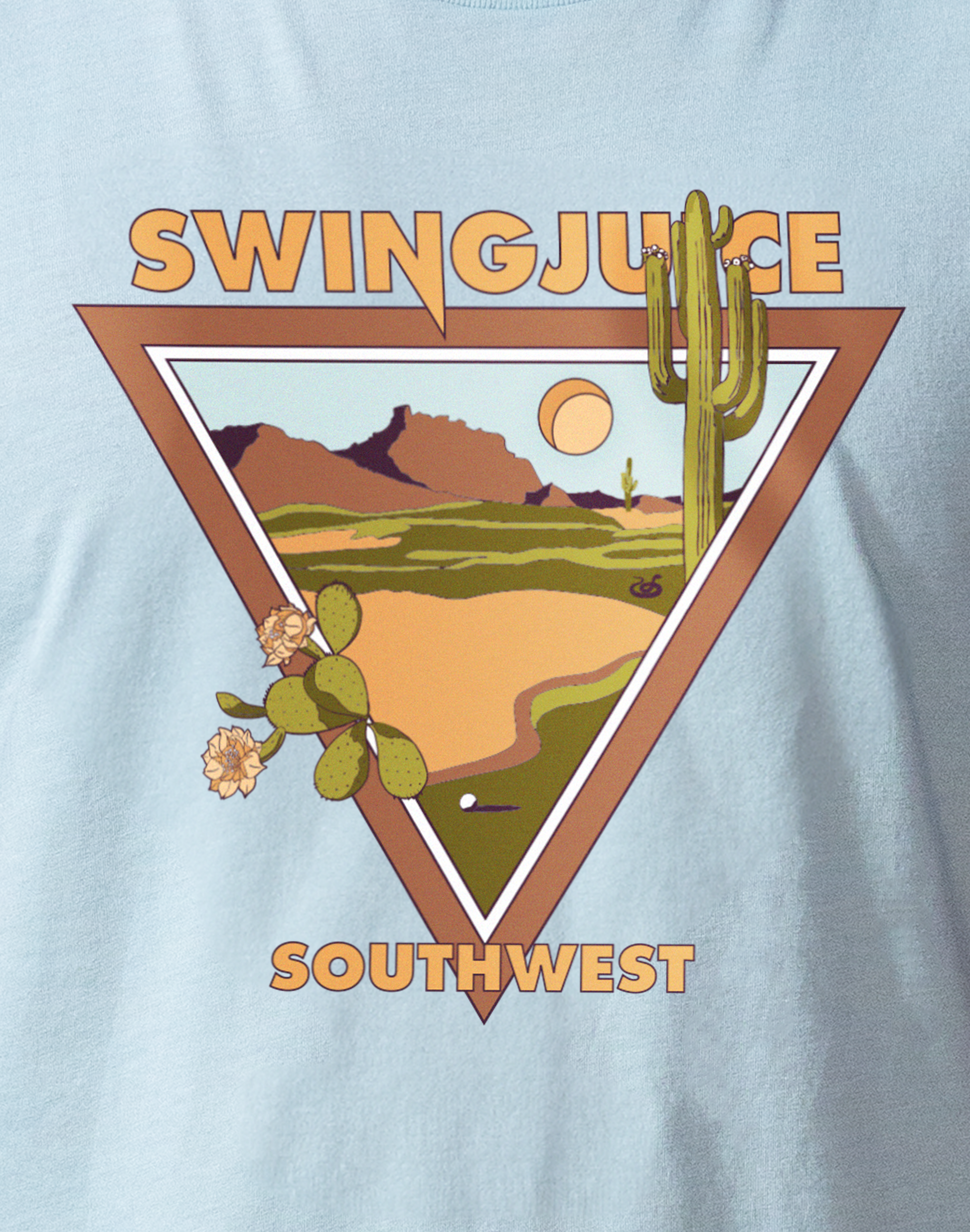 Golf Southwest Unisex T-Shirt-Ice Blue