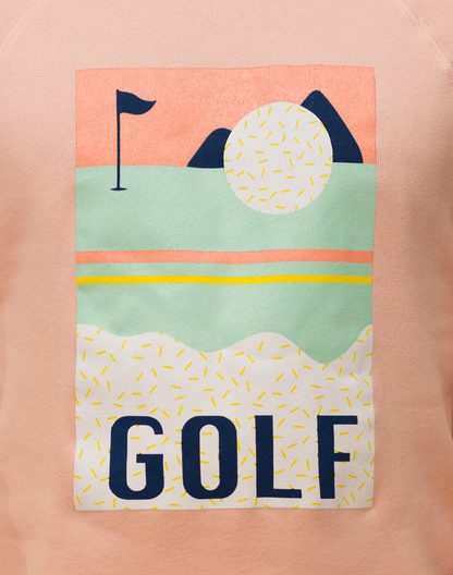 Golf Terrazzo Unisex Sweatshirt-Peach