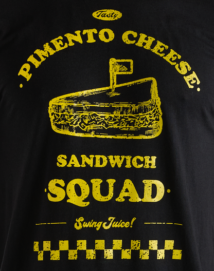 Golf Pimento Cheese Sandwich Squad Unisex T-Shirt-Black