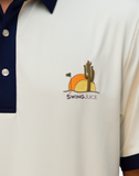 Golf Saguaro Men's Polo-Ivory/Navy