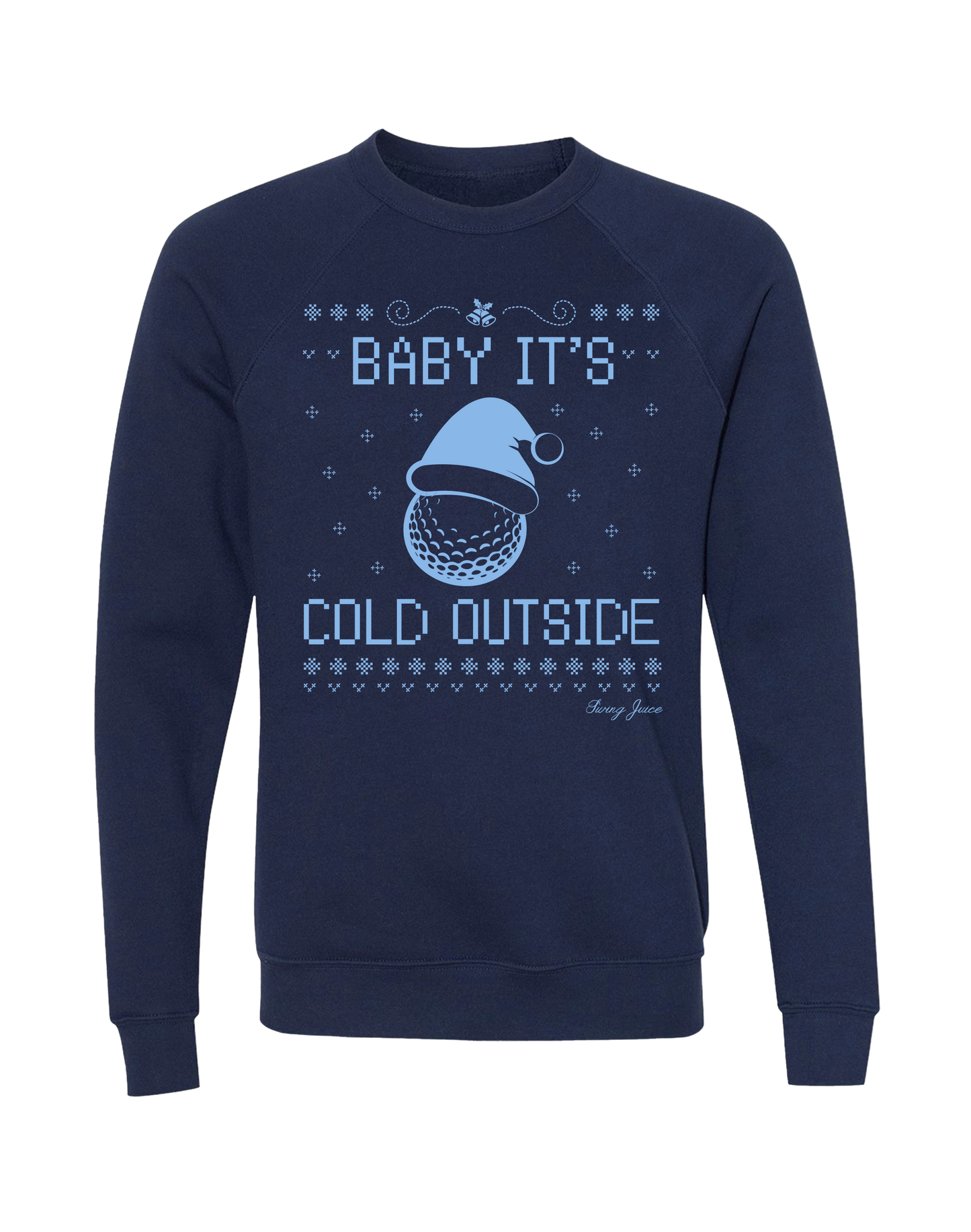 Golf Baby It's Cold Outside Unisex Ugly Sweatshirt-Navy