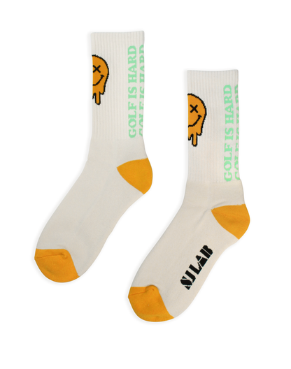 Golf Is Hard Men's Sock-Ivory