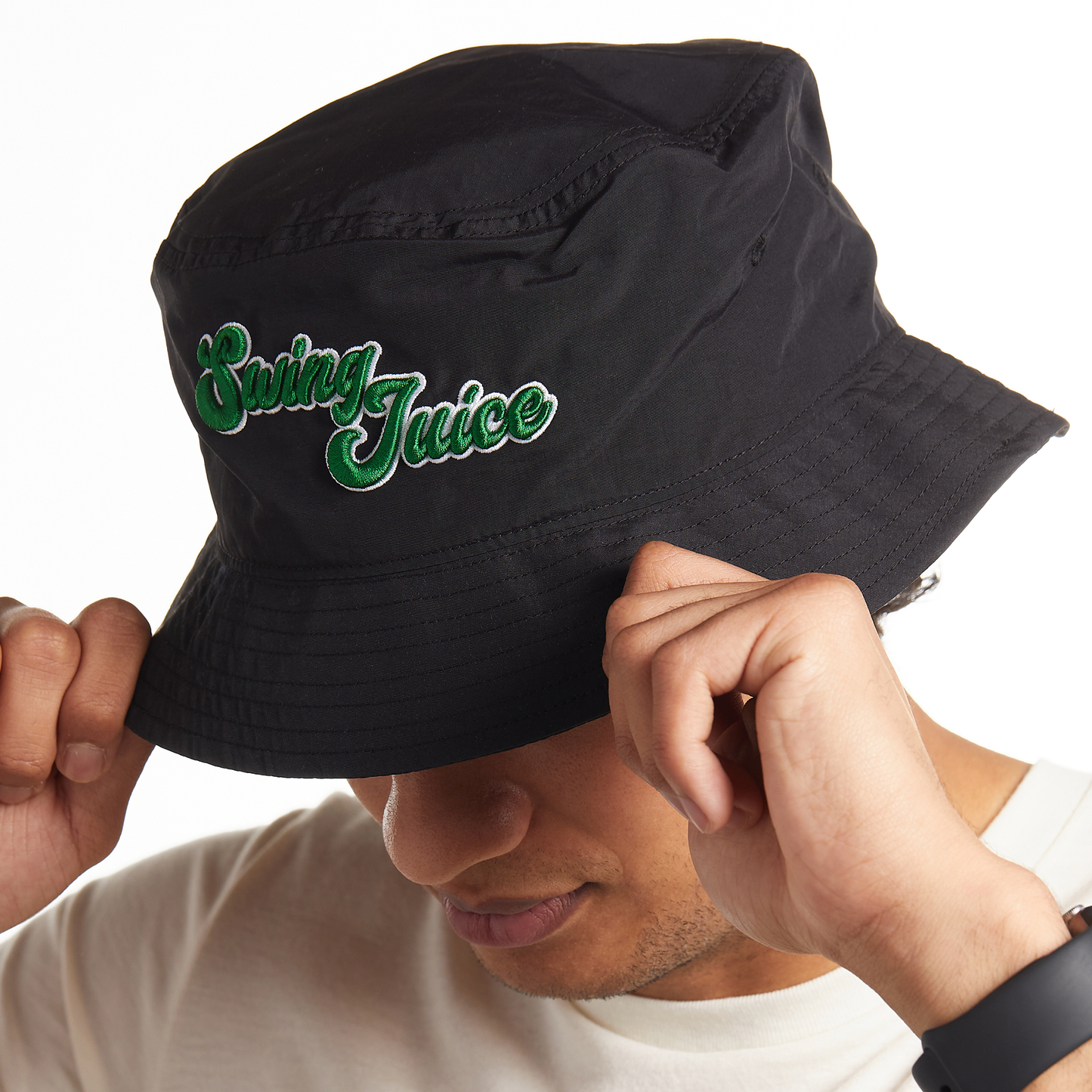 Golf Green Juice Bucket Hat-Black