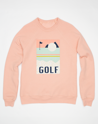 Golf Terrazzo Unisex Sweatshirt-Peach