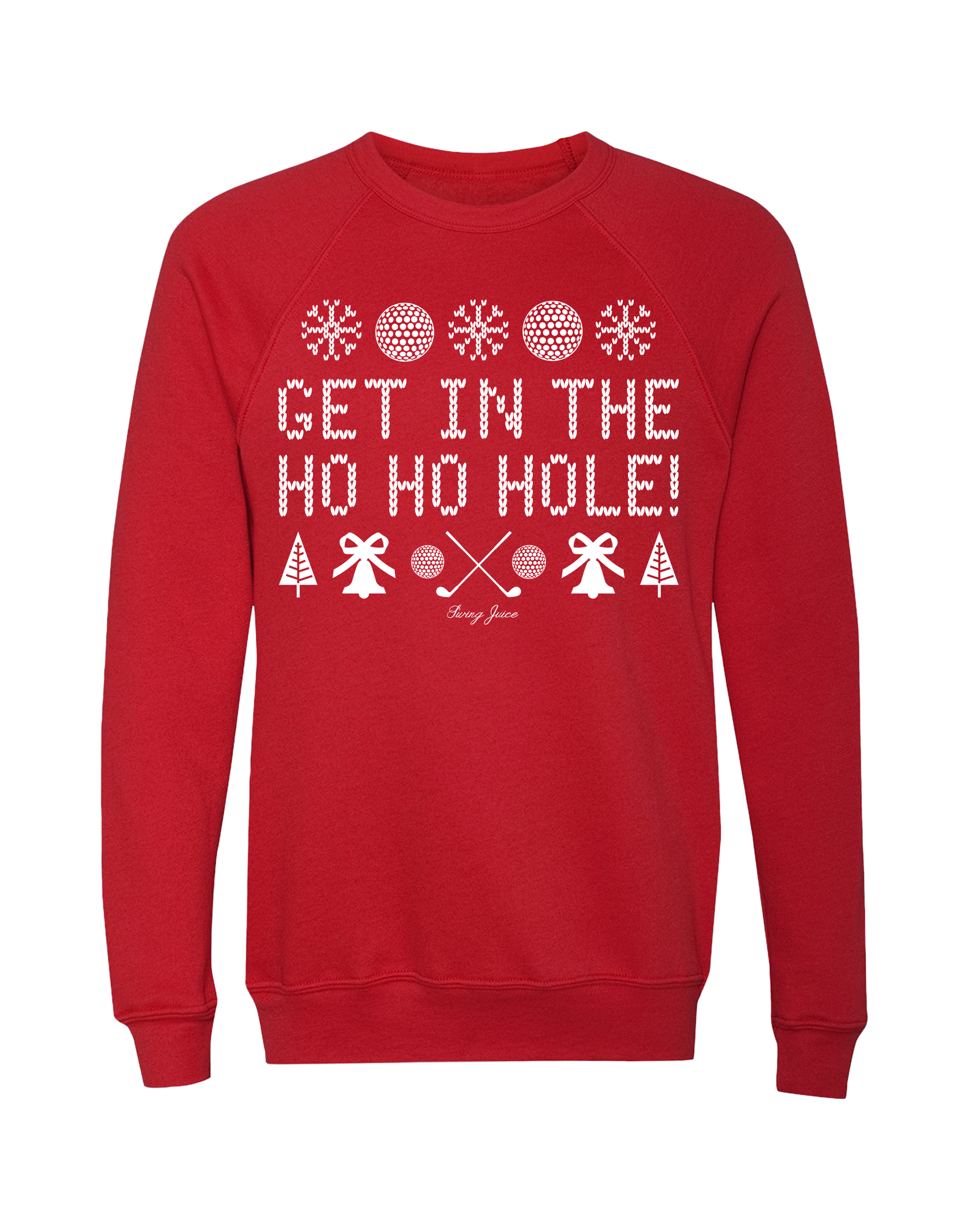 Golf Get In The Ho Ho Hole! Unisex Ugly Sweatshirt SwingJuice