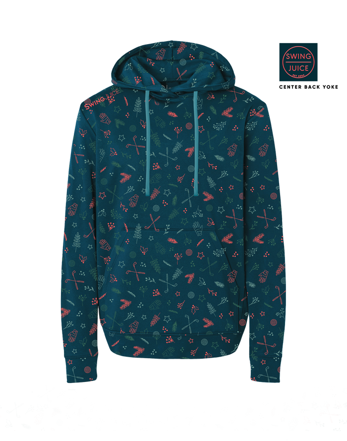 Golf & Hollys Men's Performance Hoodie-Deep Teal