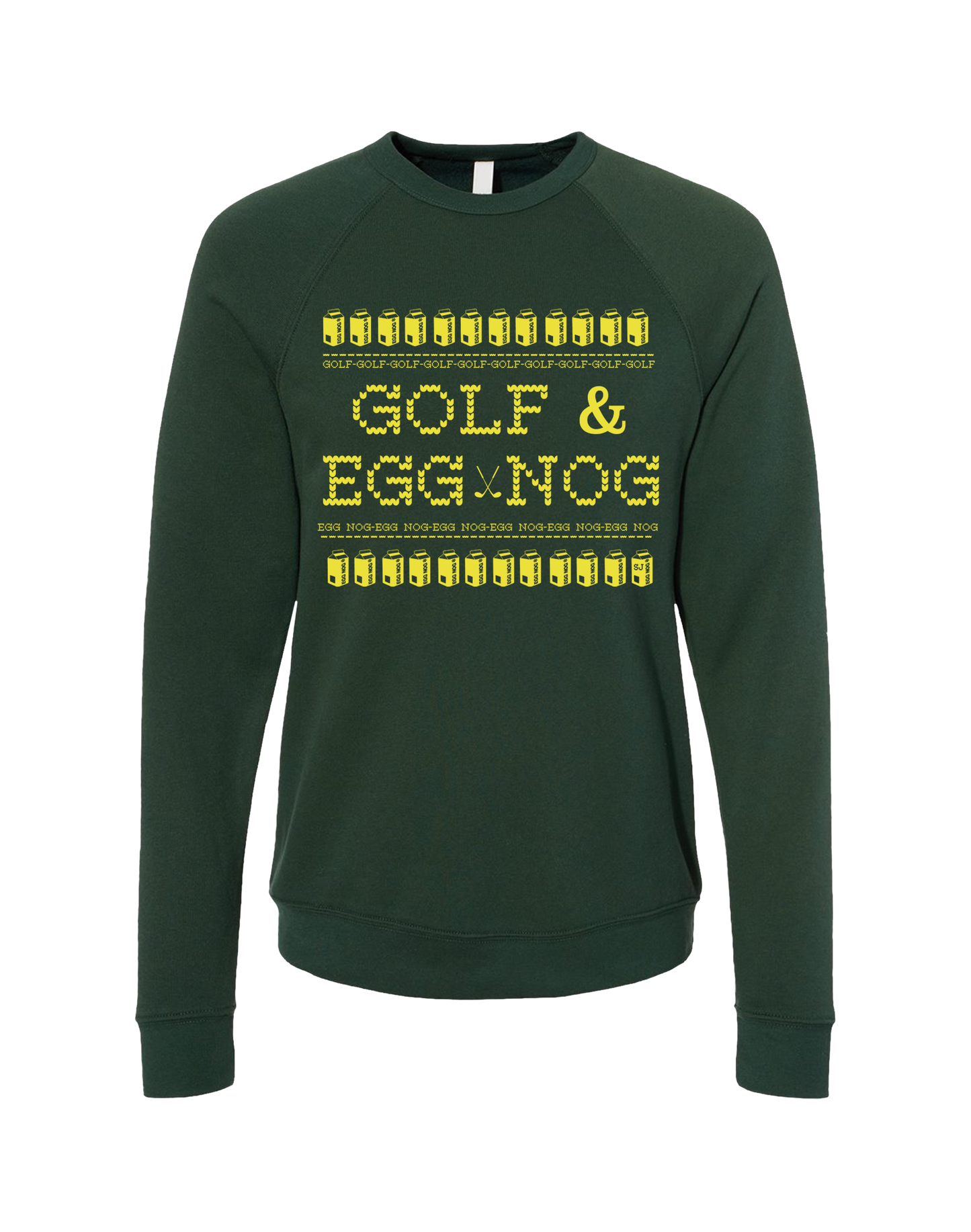 Golf & Egg Nog Unisex Ugly Sweatshirt SwingJuice