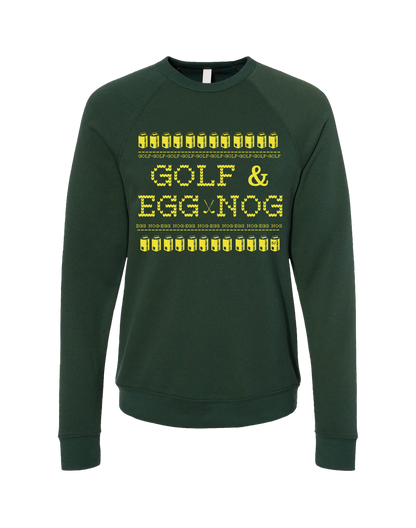 Golf & Egg Nog Unisex Ugly Sweatshirt SwingJuice