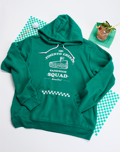 Golf Pimento Cheese Sandwich Squad Unisex Hoodie-Kelly Green