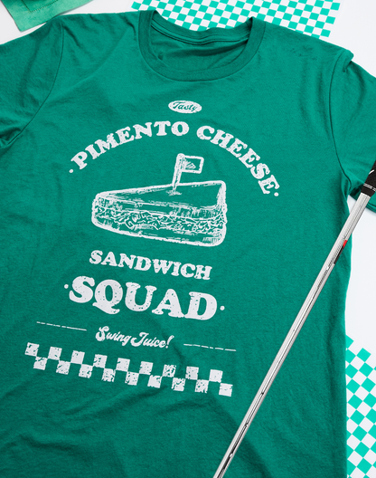 Golf Pimento Cheese Sandwich Squad Unisex T-Shirt-Kelly Green