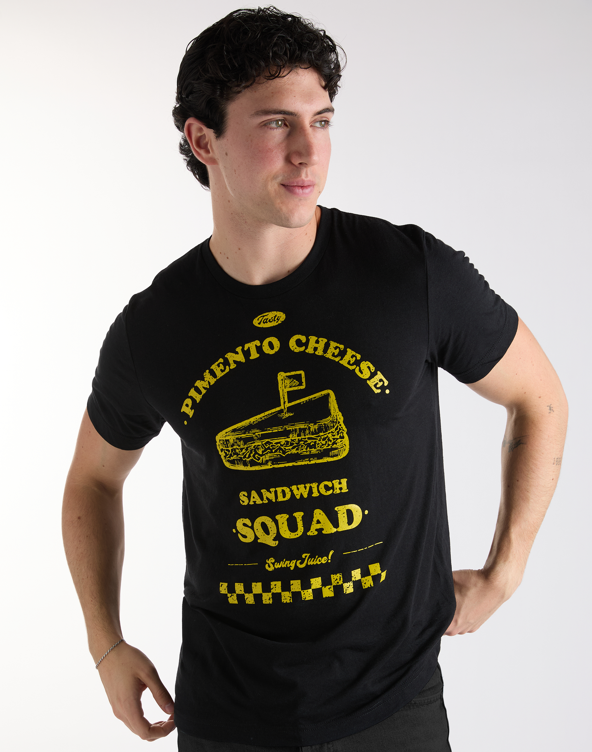 Golf Pimento Cheese Sandwich Squad Unisex T-Shirt-Black